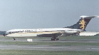 a VC10 with British Caledonian insignia